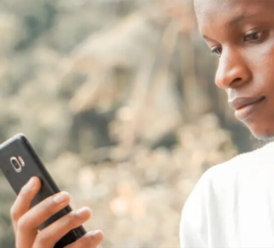 person holding phone